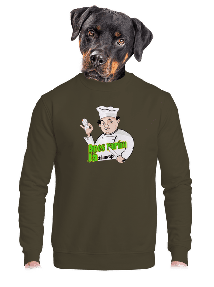 Dnes varím ja unisex mikina bez kapucne Urban Khaki