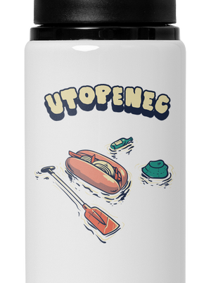 Utopenec flaša na vodu White