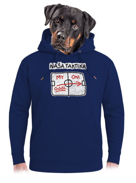 Naša taktika unisex mikina premium Navy
