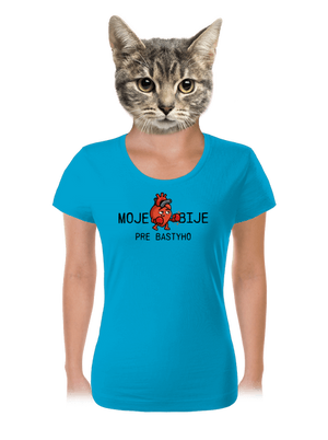 Moje srdce bije dámske tričko Blue Atol