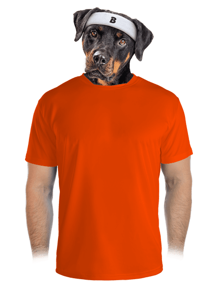 Bez potlače pánske športové tričko Neon Orange