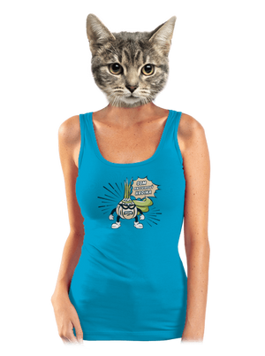 Antivirový hrdina dámske tielko klasické Blue Atol