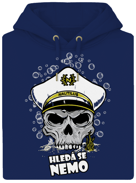 Kapitán Nemo unisex mikina premium Navy