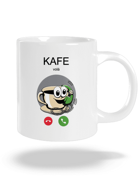 Kafe volá veľký hrnček White