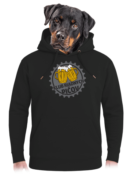 Klub riadnych pičov unisex mikina premium Dark Black