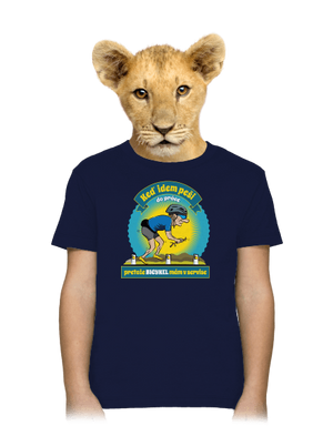 Závislosť na bicykli detské tričko Navy