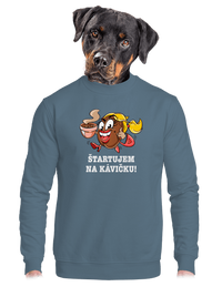 unisex mikina bez kapucne