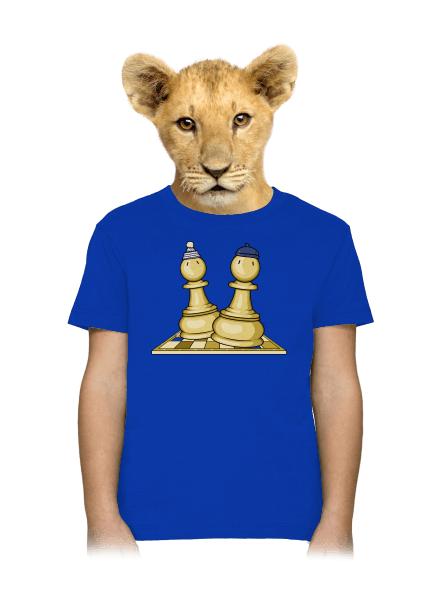 Šach a Mat detské tričko Royal Blue