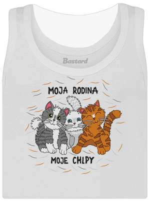 Moja rodina dámske tielko klasické White