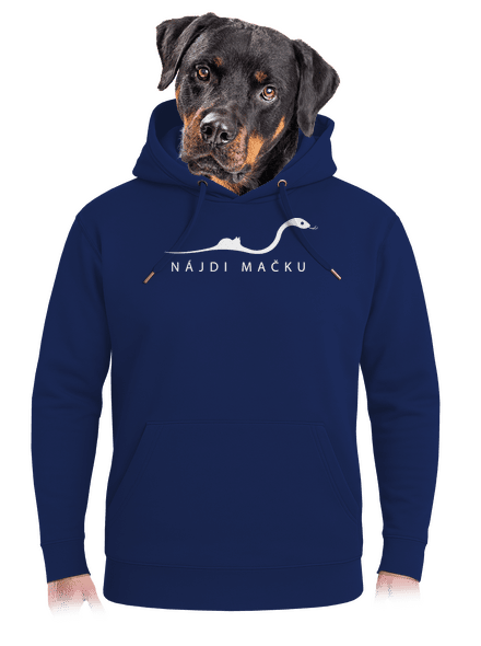 Nájdi mačku unisex mikina premium Navy