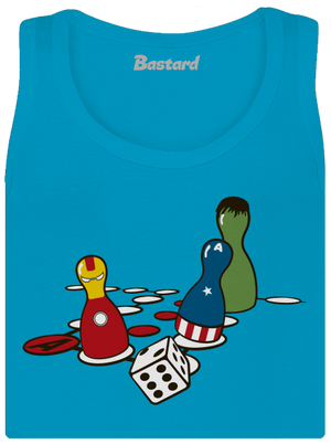 Superhrdina nehnevaj sa dámske tielko klasické Blue Atol