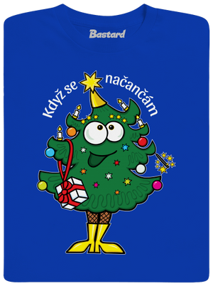 Když se načančám pánske dlhý rukáv Royal Blue