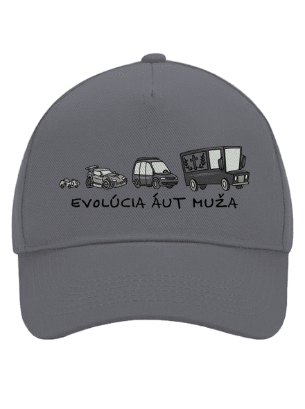 Evolúcia áut muža šiltovka baseballka Graphite grey