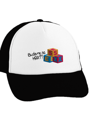 Budeme sa hrať šiltovka truckerka Black cap