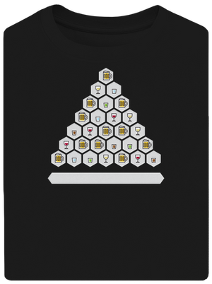 Obrázkový alko kvíz a fix unisex tričko oversized Black