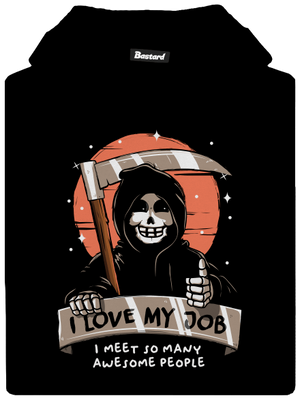 I love my job detská mikina klokanka Black