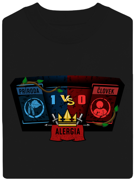Príroda vs. človek unisex mikina bez kapucne Black