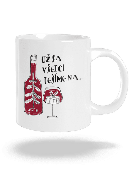 Vianoce vo víne veľký hrnček White