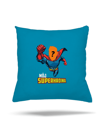 Môj superhrdina vankúš Blue Turquoise