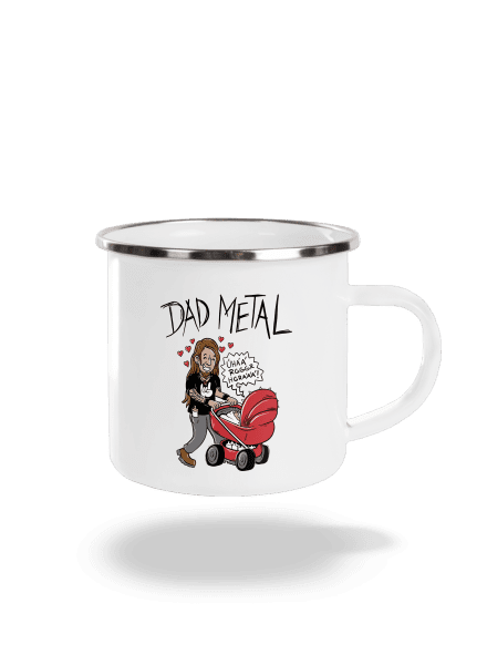 Dad metal plecháčik White