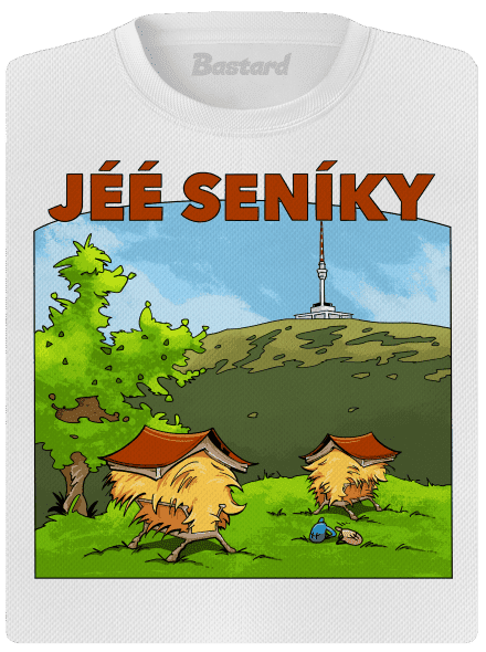 Jeseníky dámske športové tričko White