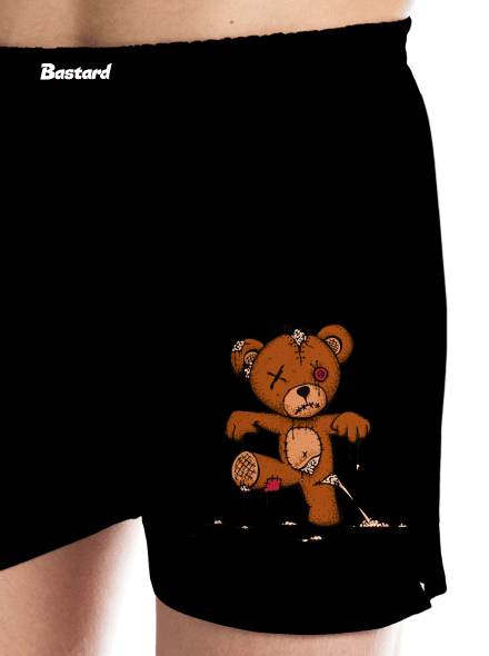 Zombie teddy pánske trenky Black