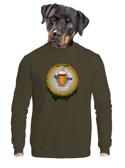 Pivný horoskop: Strelec unisex mikina bez kapucne Urban Khaki