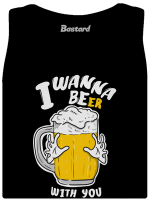 I wanna beer dámske tielko klasické Black