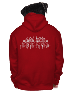 Cimrman: Debil, blbeček pánska mikina na zips Red