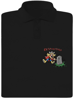 Respirathor pánska polokošeľa Black