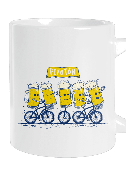 Pivotón veľký hrnček White