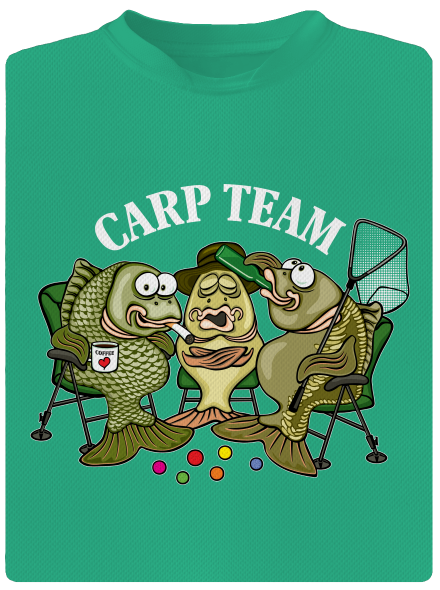 Carp Team pánske športové tričko Mint Mal