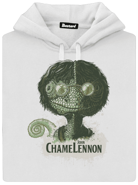 ChameLennon dámska mikina klokanka White