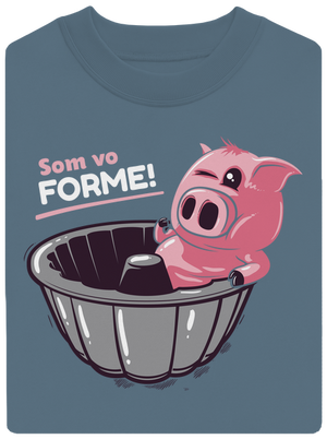 Vo forme unisex mikina bez kapucne Nordic Blue