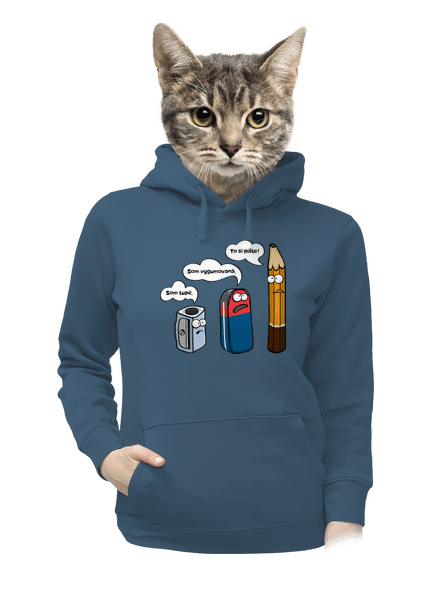 To si pište dámska mikina klokanka Denim