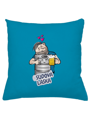 Osudová láska vankúš Blue Turquoise
