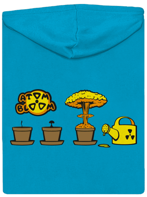 Atom bloom dámska mikina na zips Blue Atol