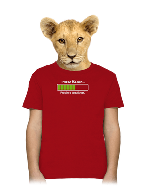 Premýšľam detské tričko Red