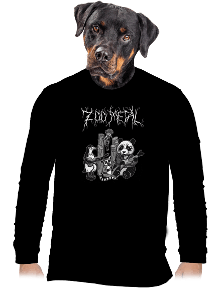 ZOO metal pánske dlhý rukáv Black