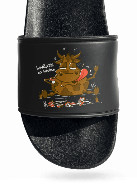 Hovädzie na hubách šľapky Black