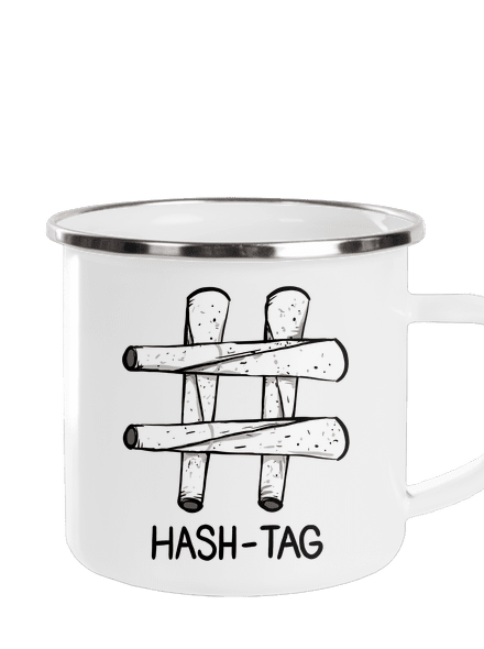 Hash tag plecháčik White