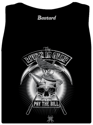 Party is over dámske tielko klasické Black