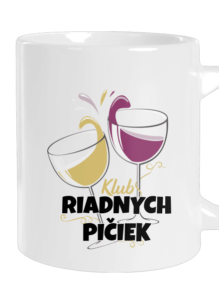 Klub riadnych pičiek veľký hrnček White