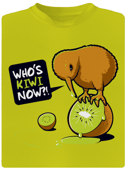 Kiwi detské športové tričko Neon Yellow