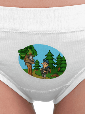 Stretnutie s medveďom dámske nohavičky White