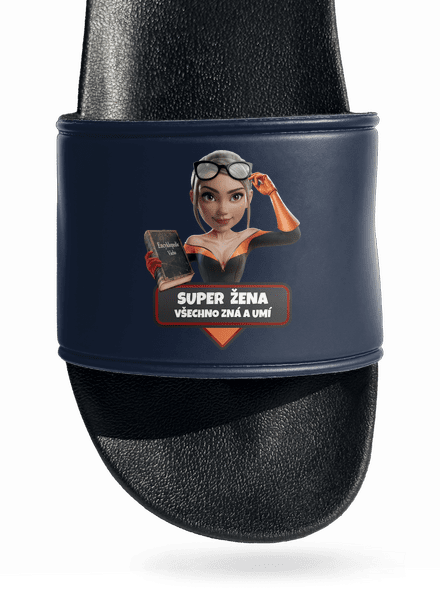 Super mama šľapky Navy
