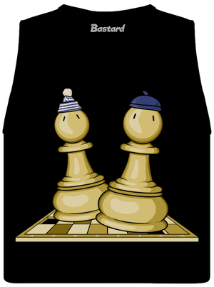 Šach a Mat dámske tielko voľné Black