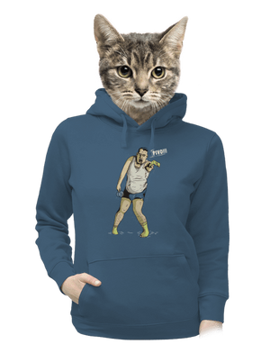 Beer zombie dámska mikina klokanka Denim