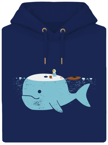 Rybárčenie unisex mikina premium Navy