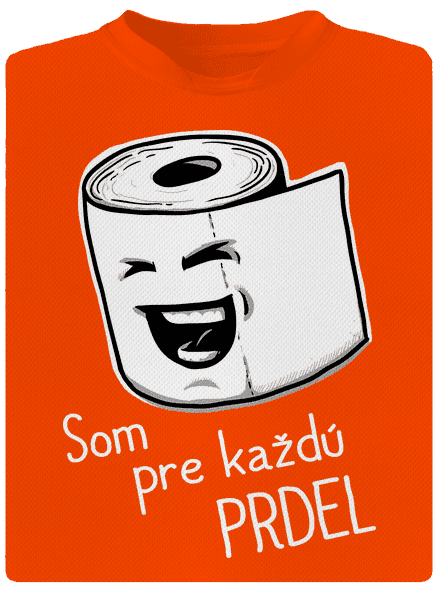 Prdel pánske športové tričko Neon Orange
